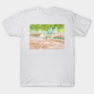 Terrace, Prospect Park (1887) By William Merritt Chase T-Shirt